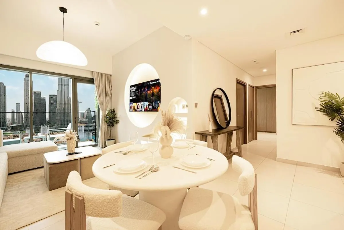 Fabulous 2Br Apartment With Burj Khalifa And Fountain Views - 5-Min Walk To Dubai Mall And Souk Al Bahar